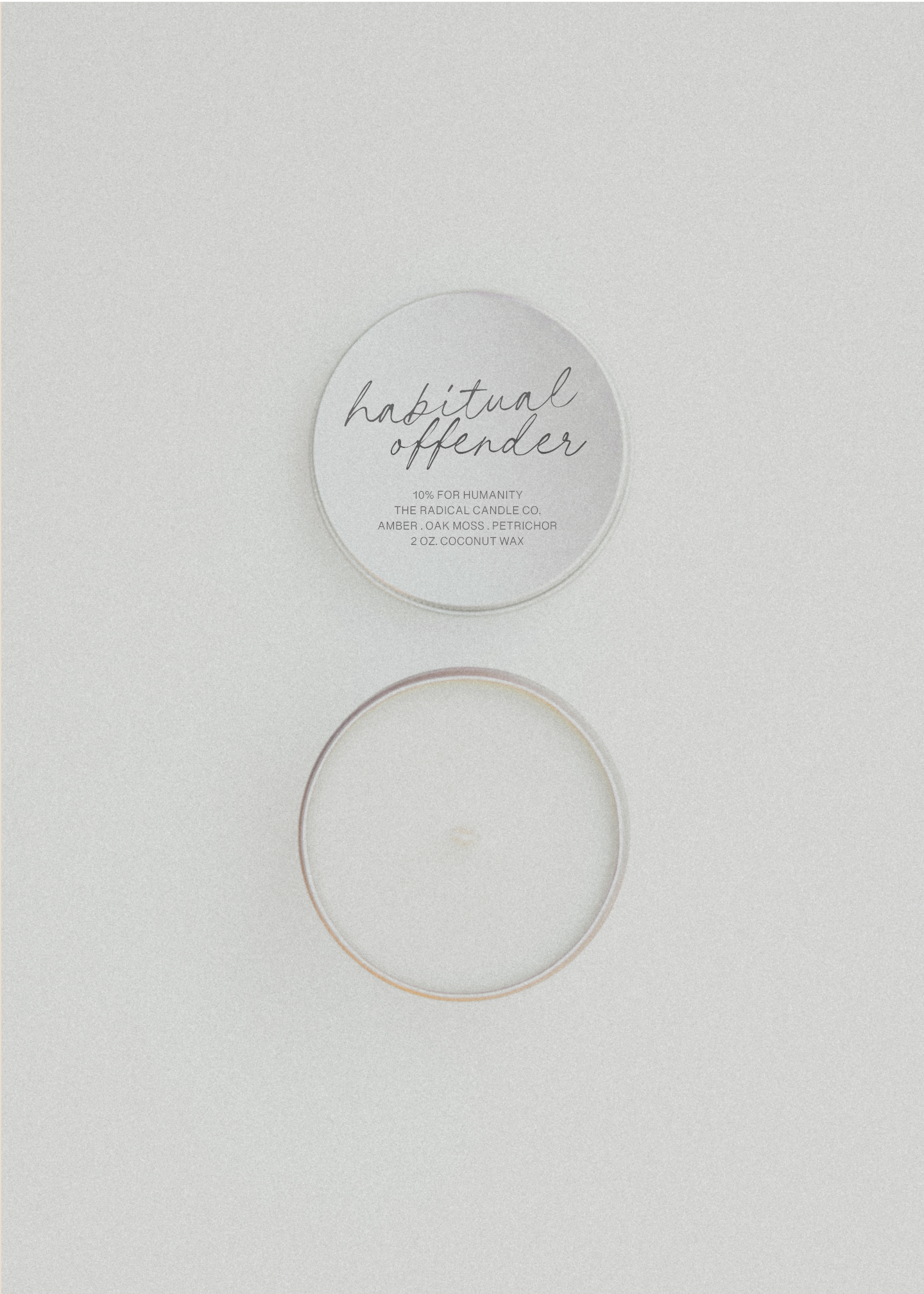 HABITUAL OFFENDER. 2 OZ Candle