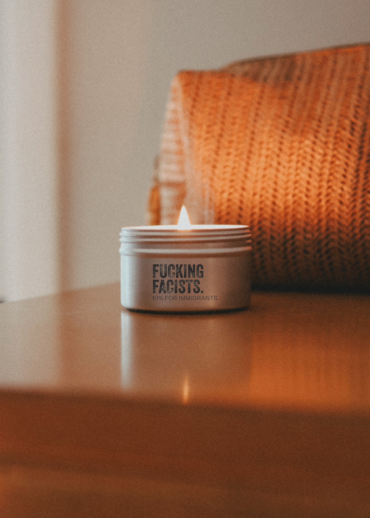 FUCKING FACISTS. 4 OZ Candle