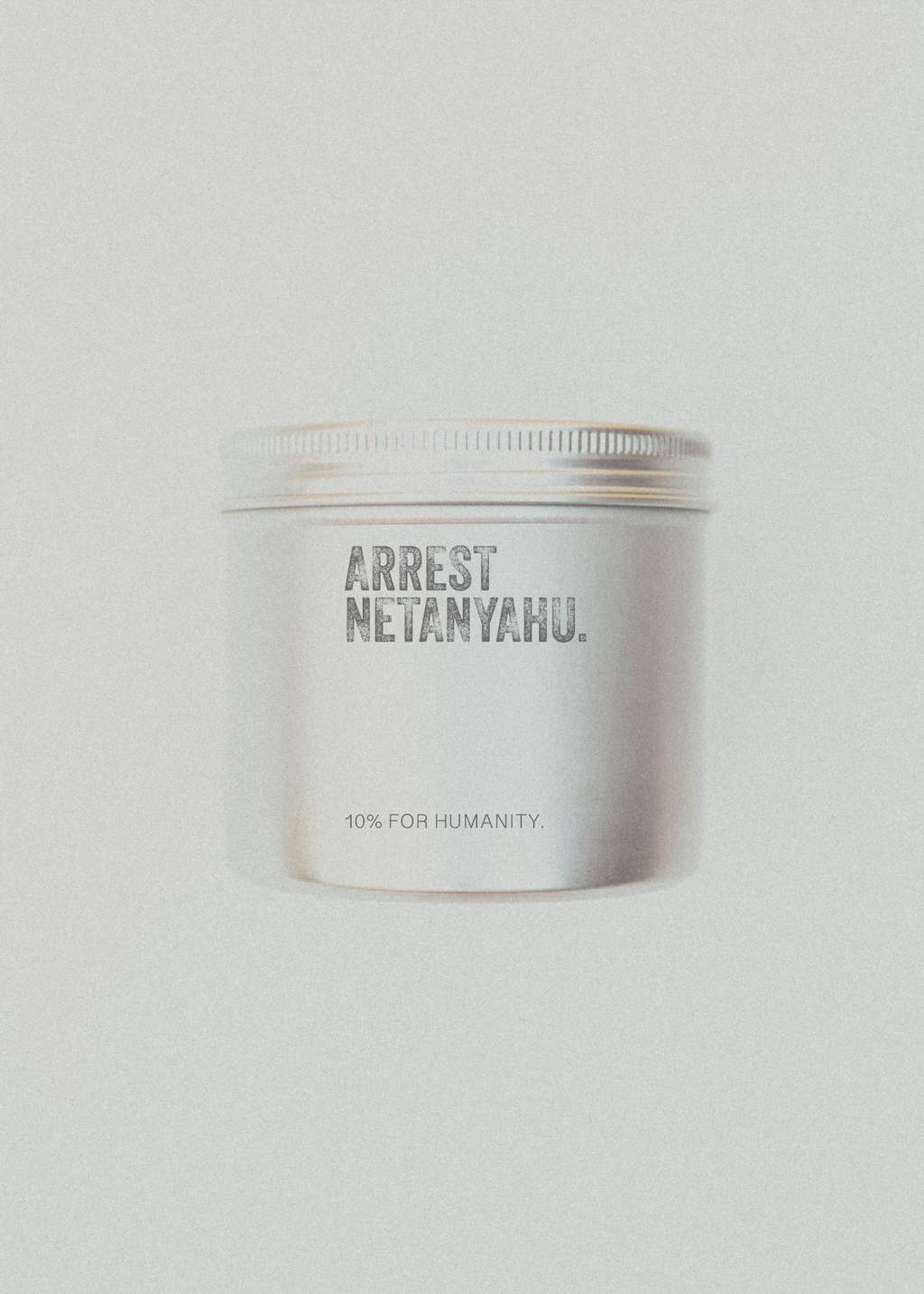 ARREST NETANYAHU. 10 OZ Candle