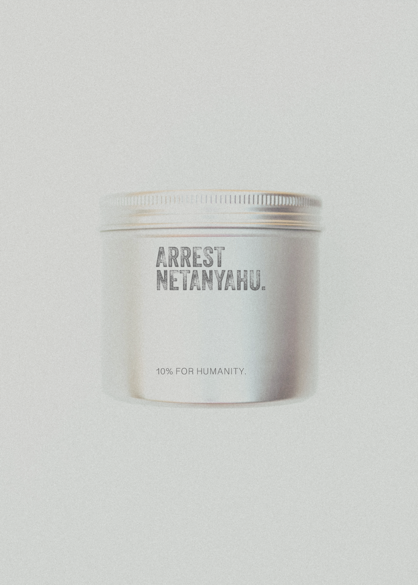 ARREST NETANYAHU. 10 OZ Candle