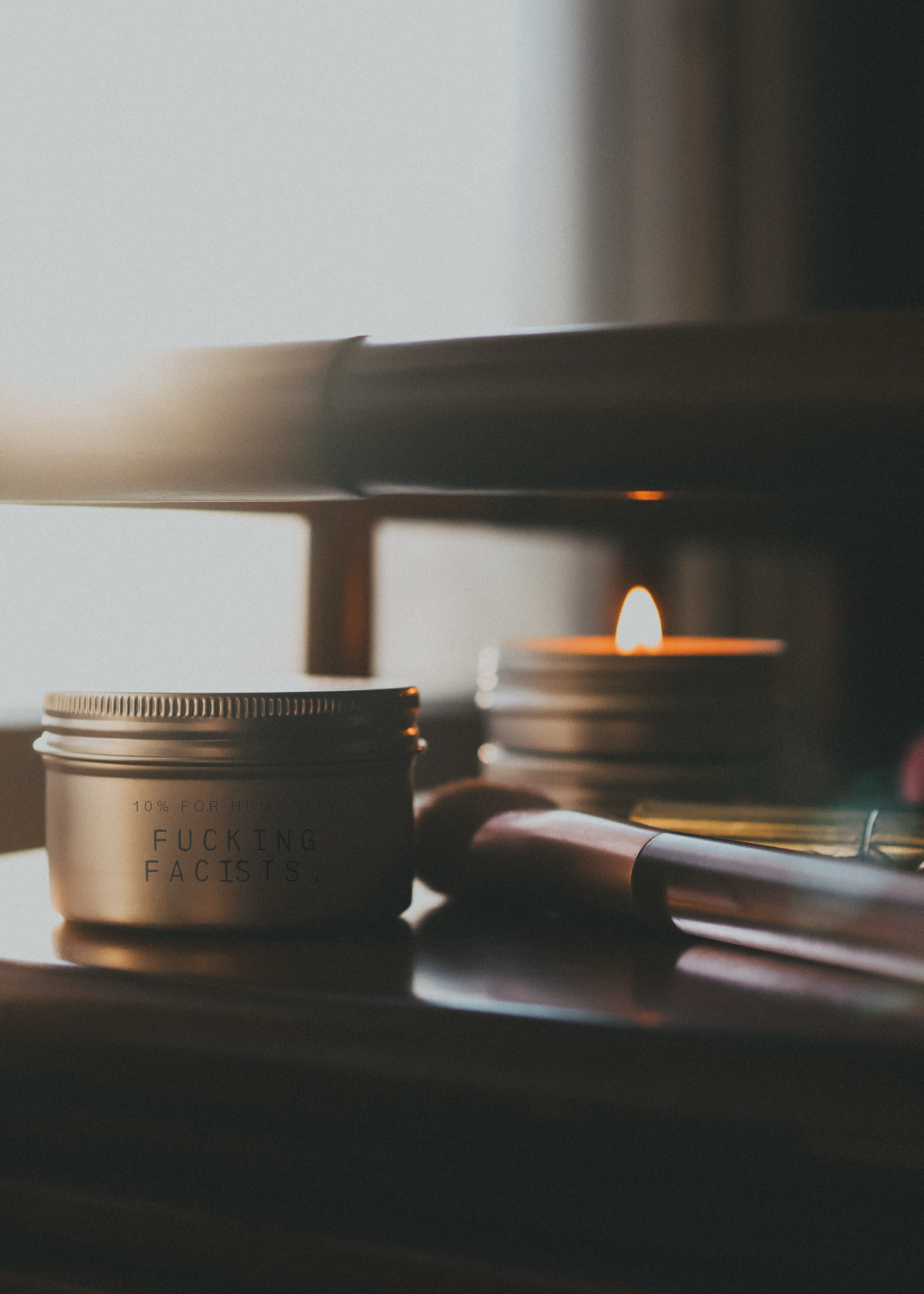 FUCKING FACISTS. 4 OZ Candle